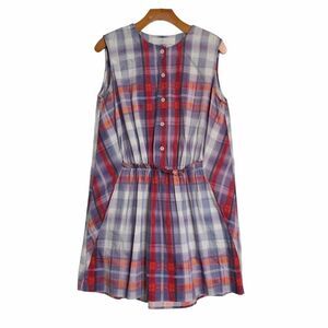 THAKOON Addition Plaid Button Shirtdress Tunic size 6